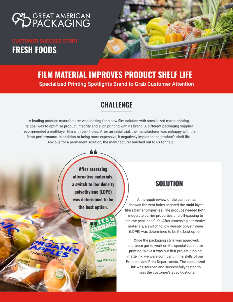 film material improves product shelf life infographic