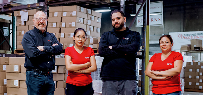 Recyclable packaging team members