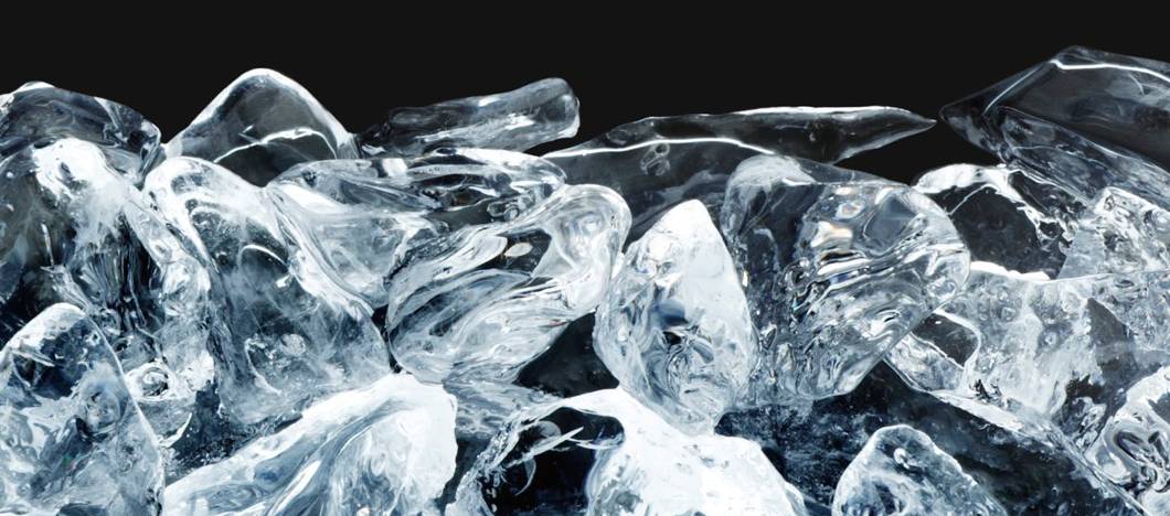 close up image of ice